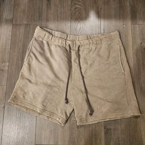 No Boundaries Shorts Mens Medium Beige Drawstring